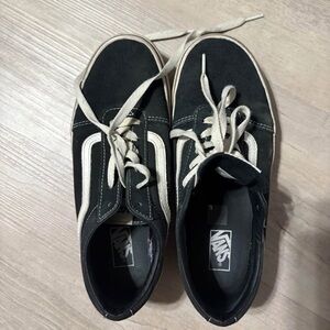 Kids Vans Classic Black and White Sneakers